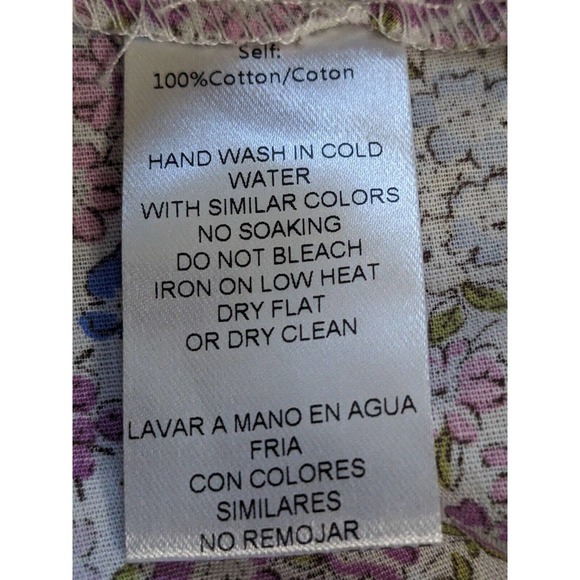 Mable S Small Angelina Lace Floral Lavender Dress Puff Sleeve Babydoll New - Picture 8 of 8